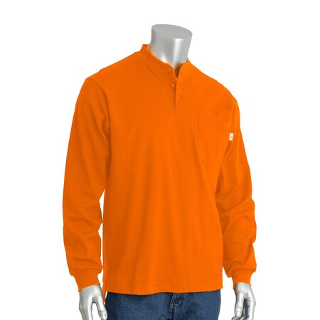 Pip AR/FR Long Sleeve Henley 385-FRHN-(OR)-2X